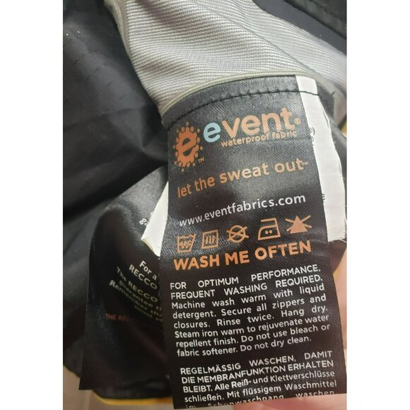 Westcomb Vapor Waterproof Jacket, Mens S, E-Vent w Recco Locator, Gold & Gray - Picture 3 of 13